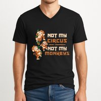 Not My Circus Not My Monkeys V-Neck T-Shirt