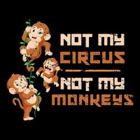 Not My Circus Not My Monkeys 7-Panel Snapback Hat