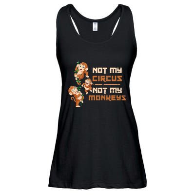 Not My Circus Not My Monkeys Ladies Essential Flowy Tank