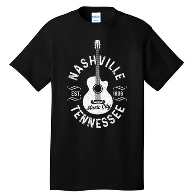 Nashville - Music City Tennessee Country Music Souvenir Tall T-Shirt