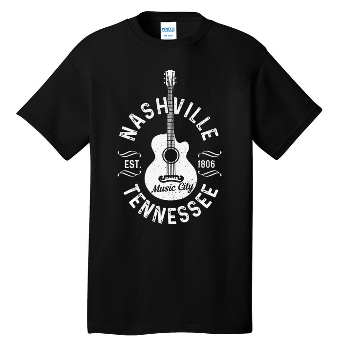 Nashville - Music City Tennessee Country Music Souvenir Tall T-Shirt