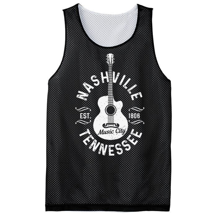 Nashville - Music City Tennessee Country Music Souvenir Mesh Reversible Basketball Jersey Tank