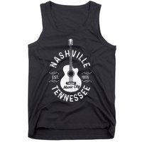 Nashville - Music City Tennessee Country Music Souvenir Tank Top