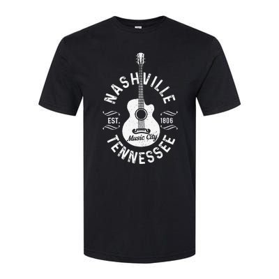 Nashville - Music City Tennessee Country Music Souvenir Softstyle CVC T-Shirt