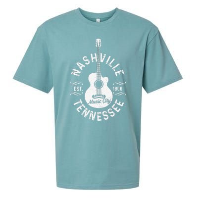 Nashville - Music City Tennessee Country Music Souvenir Sueded Cloud Jersey T-Shirt