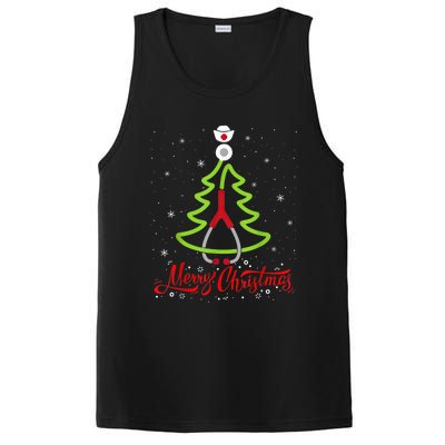 Nurse Merry Christmas Tree Stethoscope Xmas Nurse Christmas PosiCharge Competitor Tank