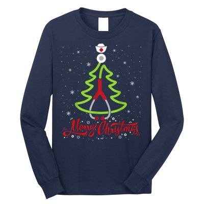 Nurse Merry Christmas Tree Stethoscope Xmas Nurse Christmas Long Sleeve Shirt