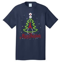 Nurse Merry Christmas Tree Stethoscope Xmas Nurse Christmas Tall T-Shirt