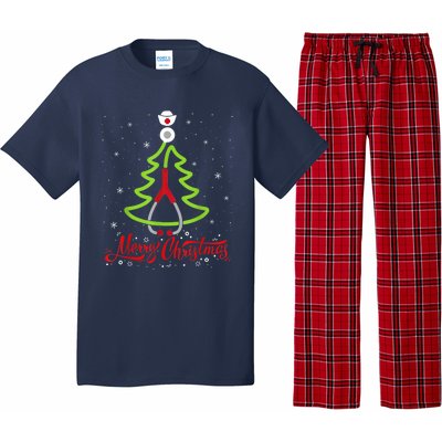 Nurse Merry Christmas Tree Stethoscope Xmas Nurse Christmas Pajama Set