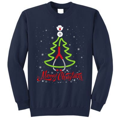 Nurse Merry Christmas Tree Stethoscope Xmas Nurse Christmas Tall Sweatshirt