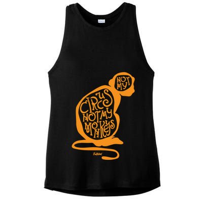 Not My Circus Not My Monkeys Ladies PosiCharge Tri-Blend Wicking Tank