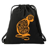 Not My Circus Not My Monkeys Drawstring Bag