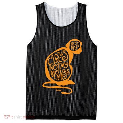 Not My Circus Not My Monkeys Mesh Reversible Basketball Jersey Tank