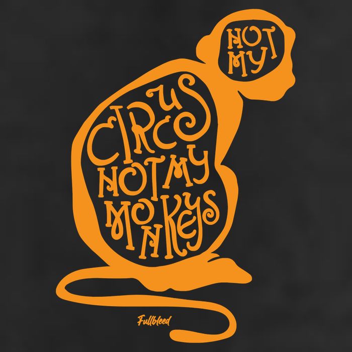 Not My Circus Not My Monkeys Microfiber Hand Towel