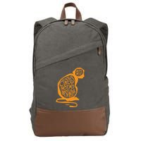 Not My Circus Not My Monkeys Cotton Canvas Backpack