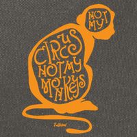Not My Circus Not My Monkeys Cotton Canvas Backpack