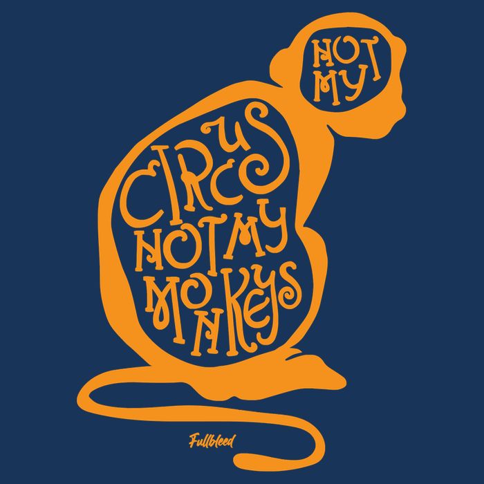 Not My Circus Not My Monkeys Infant Baby Jersey Bodysuit