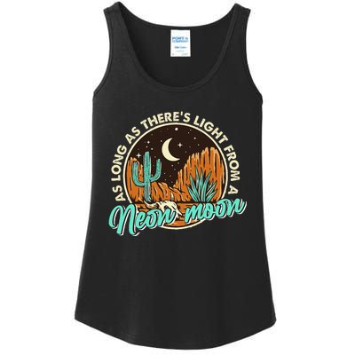 Neon Moon Cactus Country Mountain Vintage Retro Western Cow Ladies Essential Tank