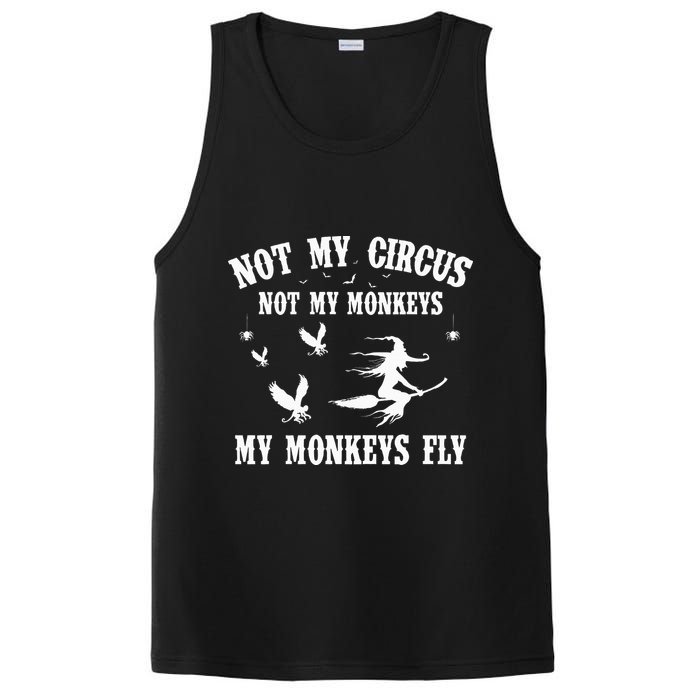 Not My Circus Not My Monkeys My Monkeys Fly Halloween PosiCharge Competitor Tank