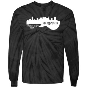 Nashville, Music City USA Tie-Dye Long Sleeve Shirt