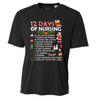 Nurses Merry Christmas Funny 12 Days of Nursing Xmas Cooling Performance Crew T-Shirt