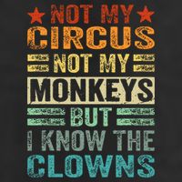 Not My Circus Not My Monkeys But I Know The Clowns Cool Comfort Performance Bucket Hat