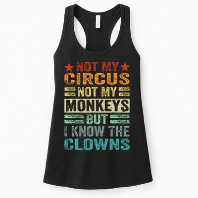 Not My Circus Not My Monkeys But I Know The Clowns Womens Tank Top