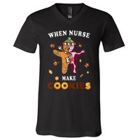 Nurse Make Cookies Xmas Gingerbread Ugly Christmas V-Neck T-Shirt