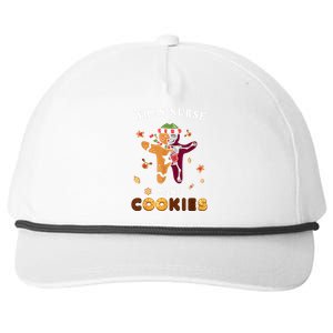 Nurse Make Cookies Xmas Gingerbread Ugly Christmas Snapback Five-Panel Rope Hat