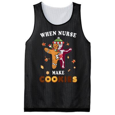 Nurse Make Cookies Xmas Gingerbread Ugly Christmas Mesh Reversible Basketball Jersey Tank