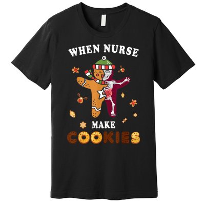 Nurse Make Cookies Xmas Gingerbread Ugly Christmas Premium T-Shirt