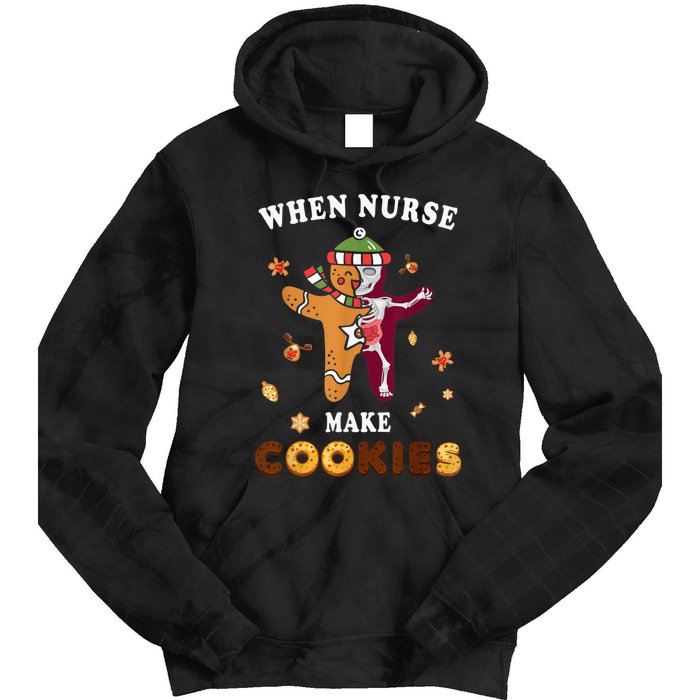 Nurse Make Cookies Xmas Gingerbread Ugly Christmas Tie Dye Hoodie