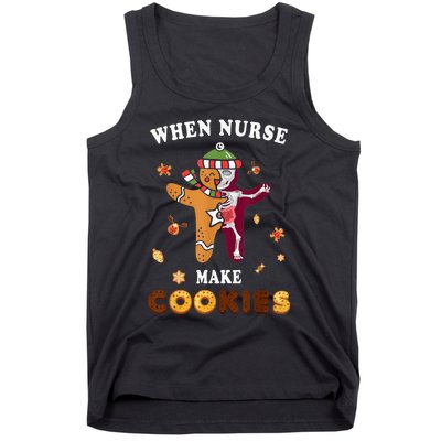 Nurse Make Cookies Xmas Gingerbread Ugly Christmas Tank Top