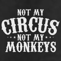 Not My Circus Not My Monkeys Funny Sarcastic Saying Microfiber Hand Towel
