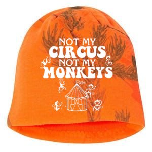 Not My Circus Not My Monkeys Carnival Staff Animal Lover Kati - Camo Knit Beanie