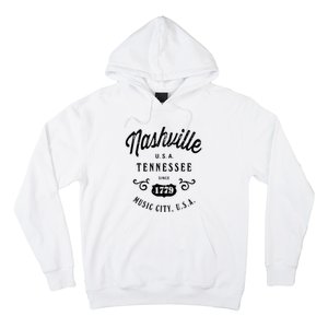 Nashville Music City Tennessee Cool Gift Country Music City Guitar Hoodie