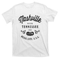 Nashville Music City Tennessee Cool Gift Country Music City Guitar T-Shirt