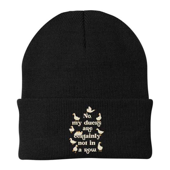 No My Ducks Are Certainly Not In A Row Lose Control  Knit Cap Winter Beanie
