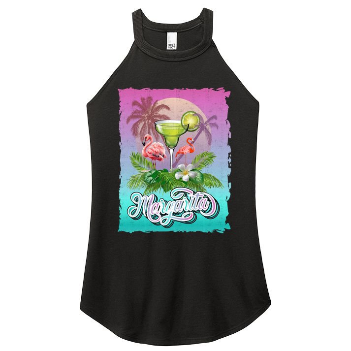 National Margarita Day Funny Retro Vintage Ideas Meaningful Gift Women's Perfect Tri Rocker Tank