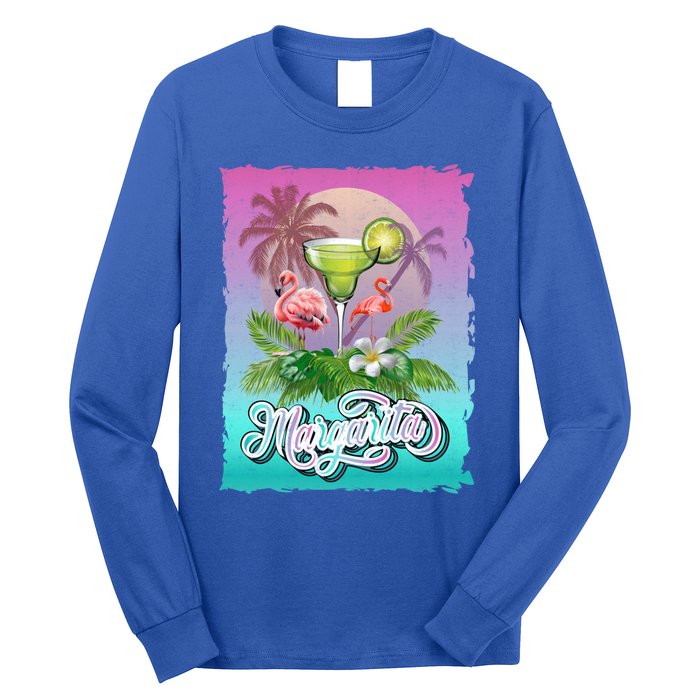 National Margarita Day Funny Retro Vintage Ideas Meaningful Gift Long Sleeve Shirt