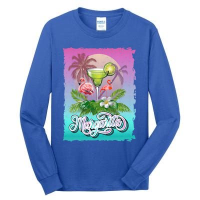 National Margarita Day Funny Retro Vintage Ideas Meaningful Gift Tall Long Sleeve T-Shirt