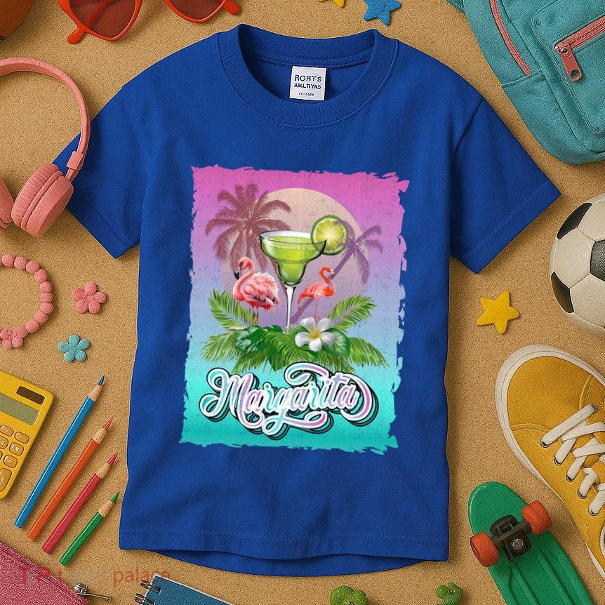 National Margarita Day Funny Retro Vintage Ideas Meaningful Gift Kids T-Shirt