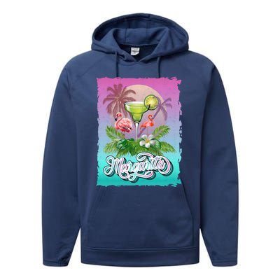 National Margarita Day Funny Retro Vintage Ideas Meaningful Gift Performance Fleece Hoodie