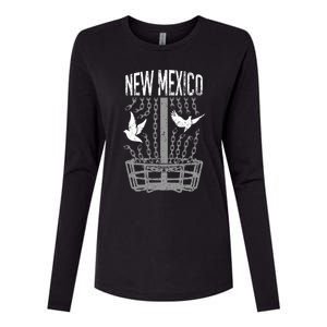 New Mexico Disc Golf Player Breaking Chains Birdie Gift Womens Cotton Relaxed Long Sleeve T-Shirt