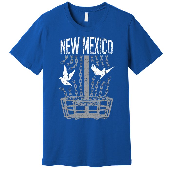 New Mexico Disc Golf Player Breaking Chains Birdie Gift Premium T-Shirt