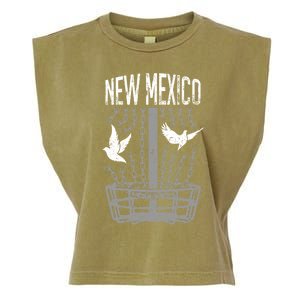 New Mexico Disc Golf Player Breaking Chains Birdie Gift Garment-Dyed Women's Muscle Tee