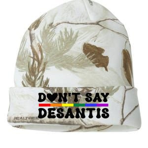 Never Mention DeSantis Florida that Reads Say Gay LGBT Kati Licensed 12" Camo Beanie