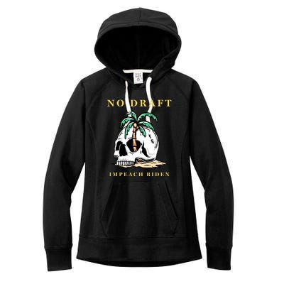 No Military Draft | Anti War Peace Women's Fleece Hoodie