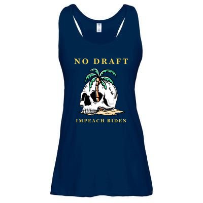 No Military Draft | Anti War Peace Ladies Essential Flowy Tank