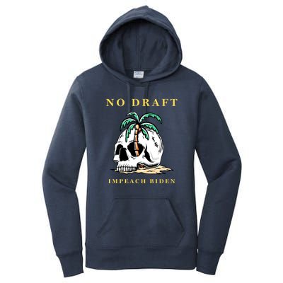 No Military Draft | Anti War Peace Women's Pullover Hoodie